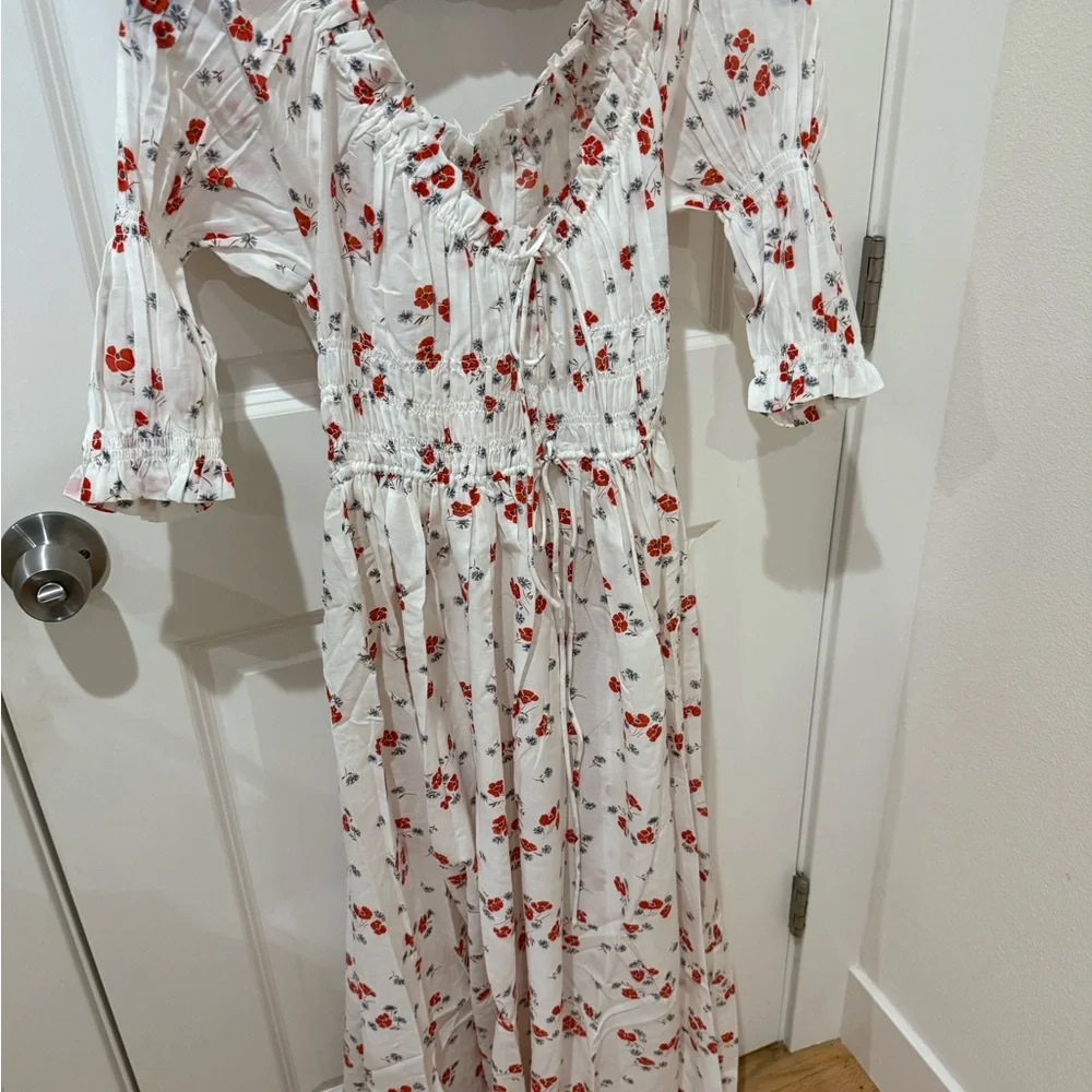 Doen ischia Floral White Dress NWT - Picture 3 of 7